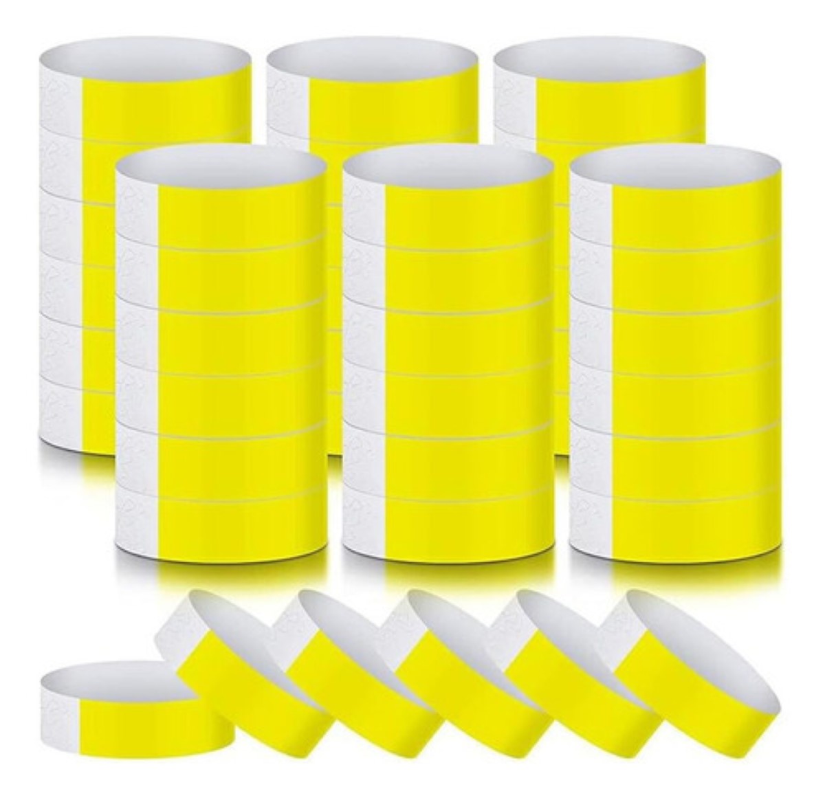 "Pulseras De Papel Pulseras De Identificacion Pulseras 500pcs Amarilla "