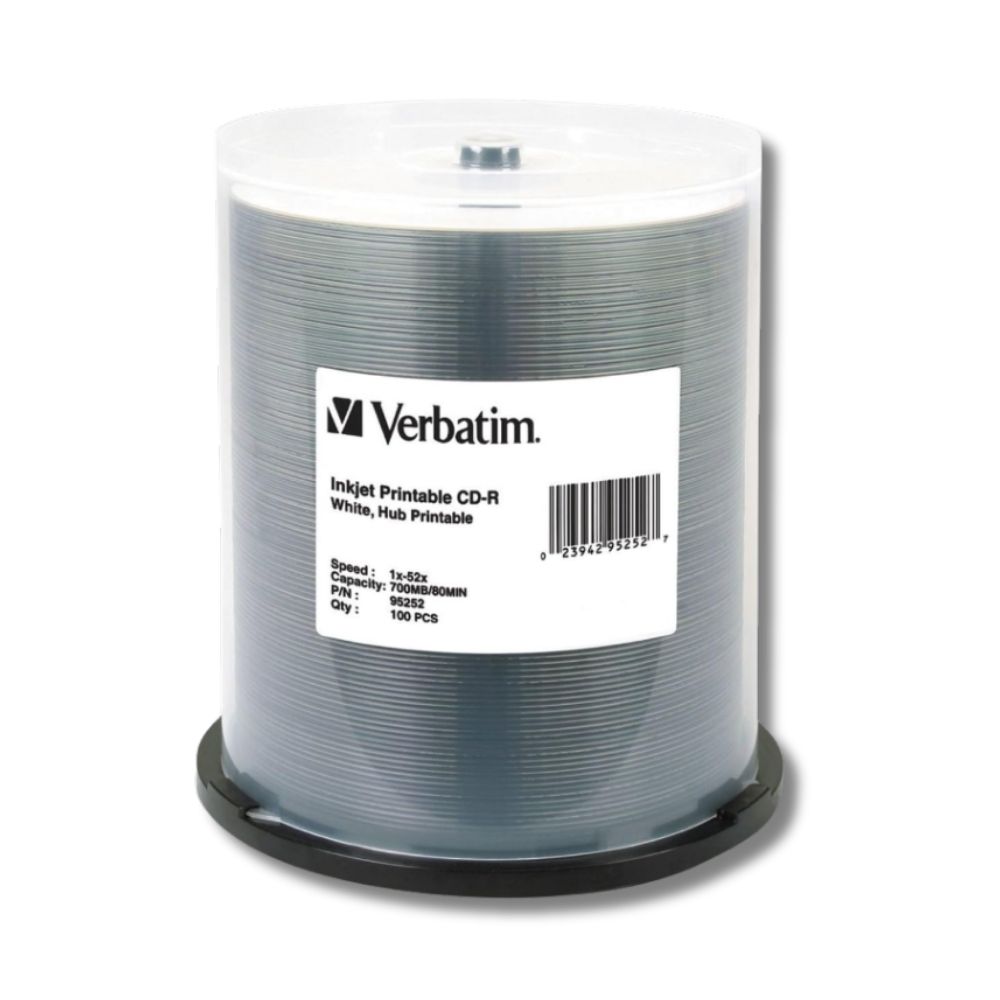 Verbatim CD-R Printable con 100 discos Campana Rigida