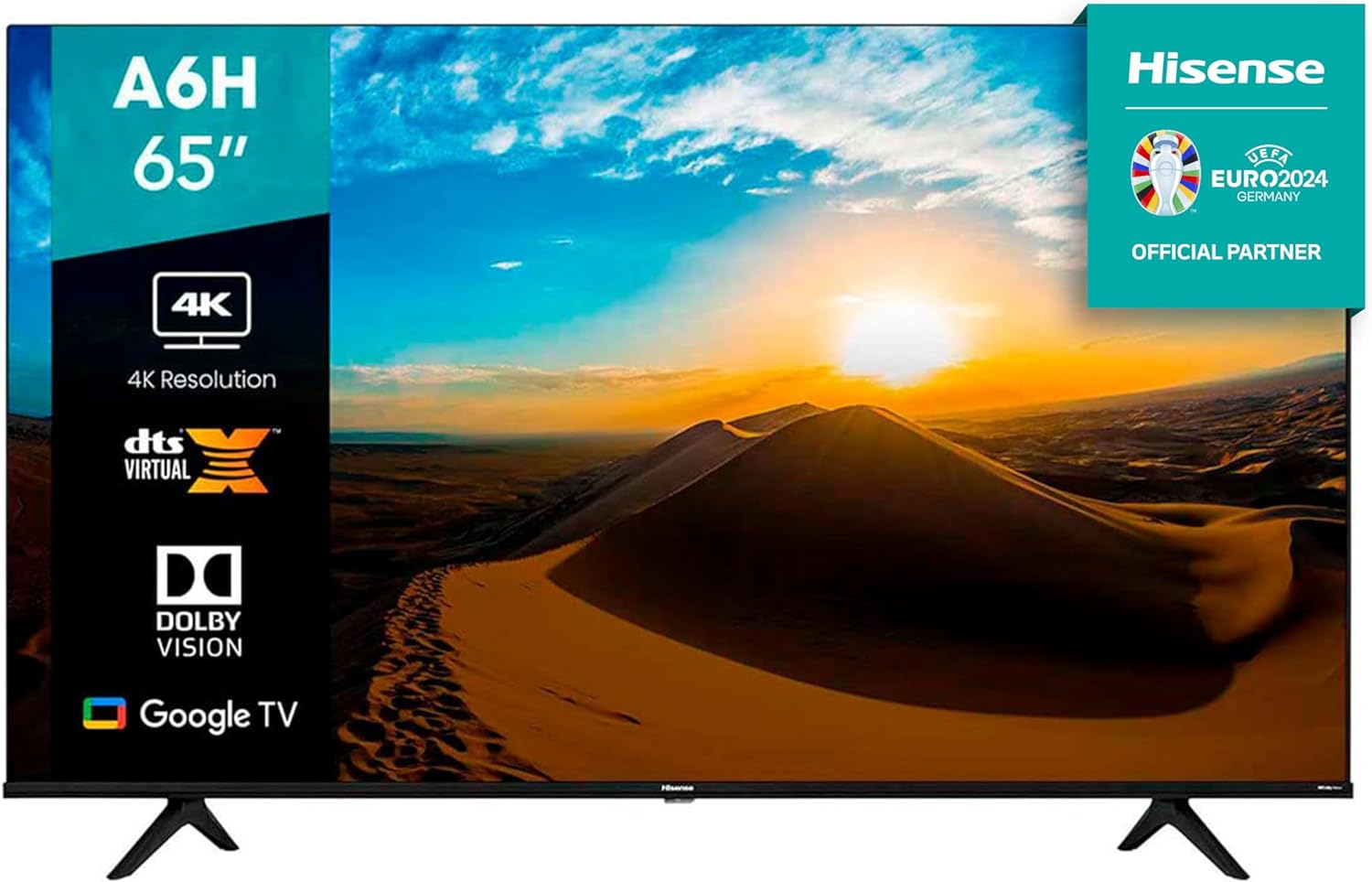 Pantalla Hisense 65" UHD 4K 65A6H Google TV