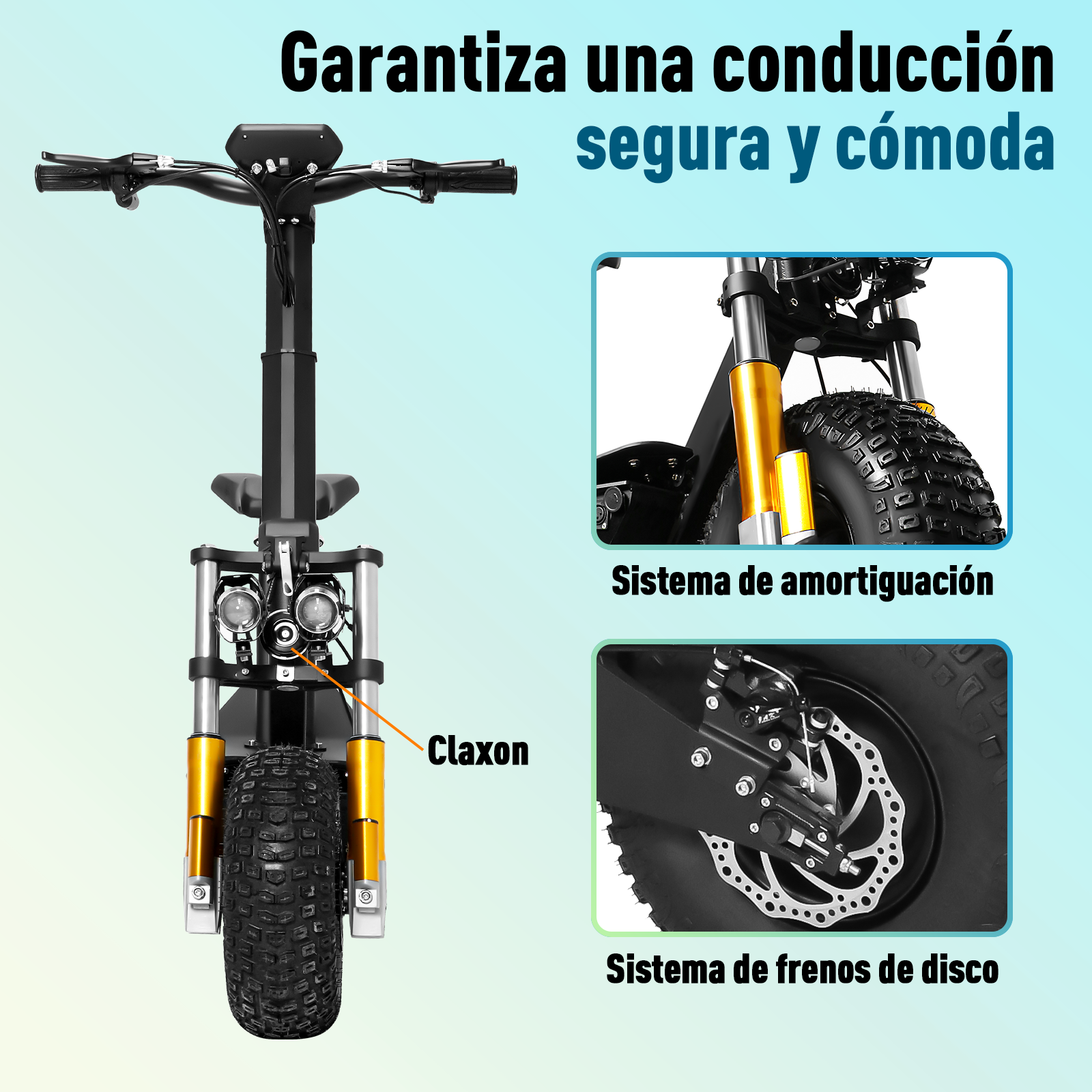 Scooter Eléctrico Honey Whale Discoverer Negro