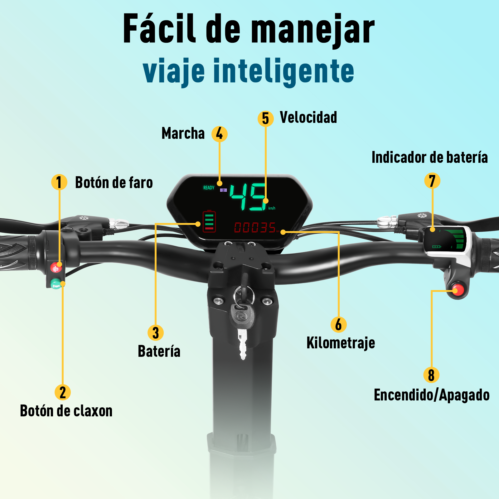 Scooter Eléctrico Honey Whale Discoverer Negro