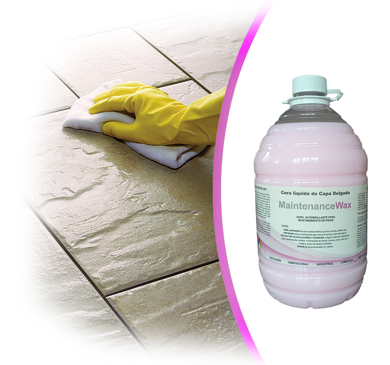 Cera de mantenimiento Brilladora de pisos Laminados Vinilicos Marmol Granito