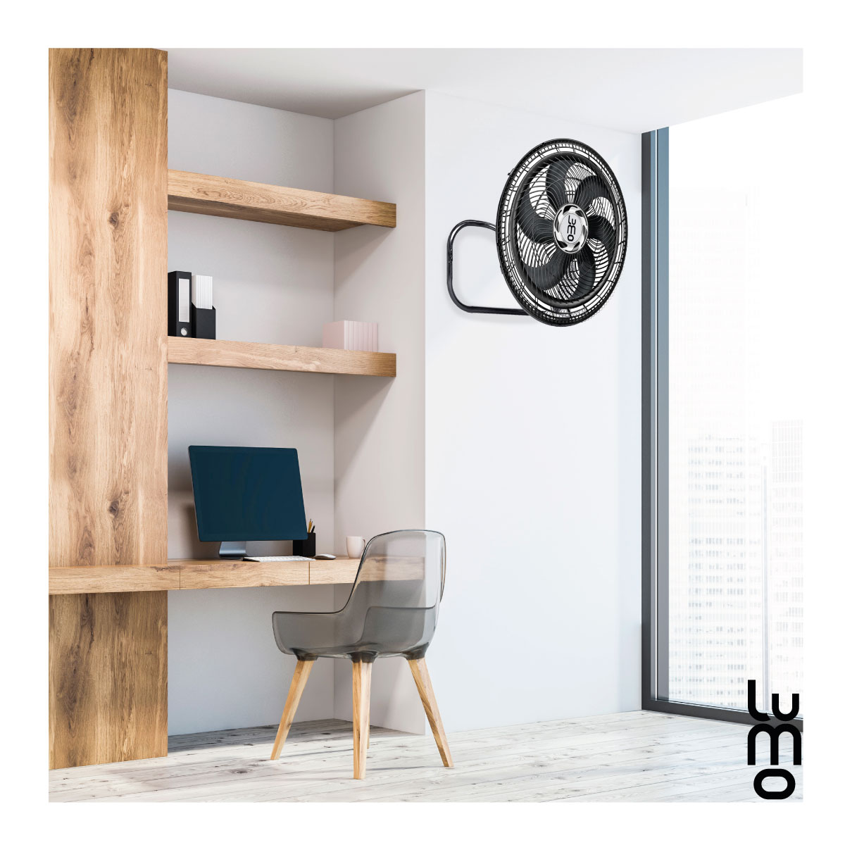 Ventilador 3 En 1 Pedestal, Piso Y Pared 3 Aspas 18 Pulgadas.