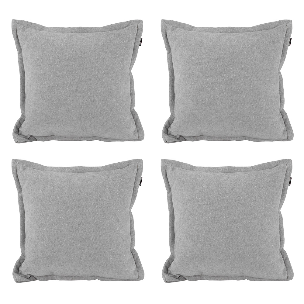 Set de 4 cojines Decorativos Dicasa Kappa Aviñon Plata