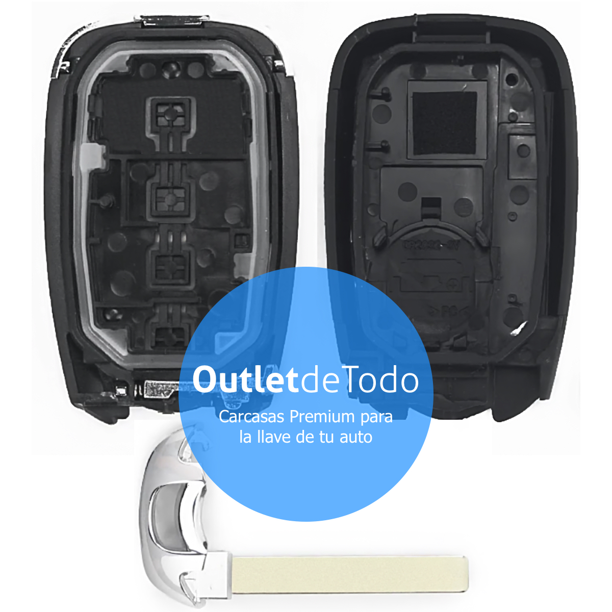 Carcasa Llave Control Presencia Proximidad Compatible Chevrolet Cruze Malibu Camaro 4 Botones