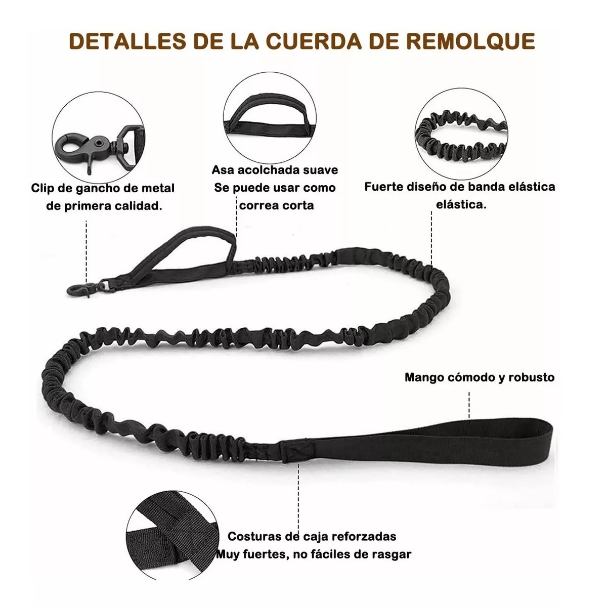 Collar Táctico De Perro Hebilla Metálica Ajustable+correa Balck M