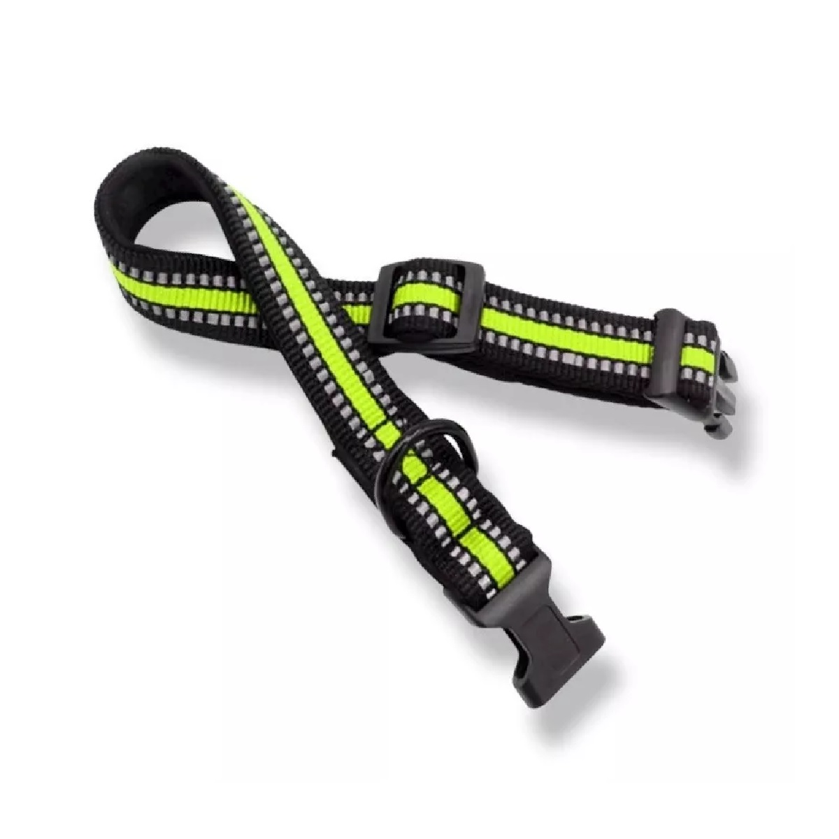 Collar Reflejante Para Perros Con Broche Seguridad Ajustable Grande