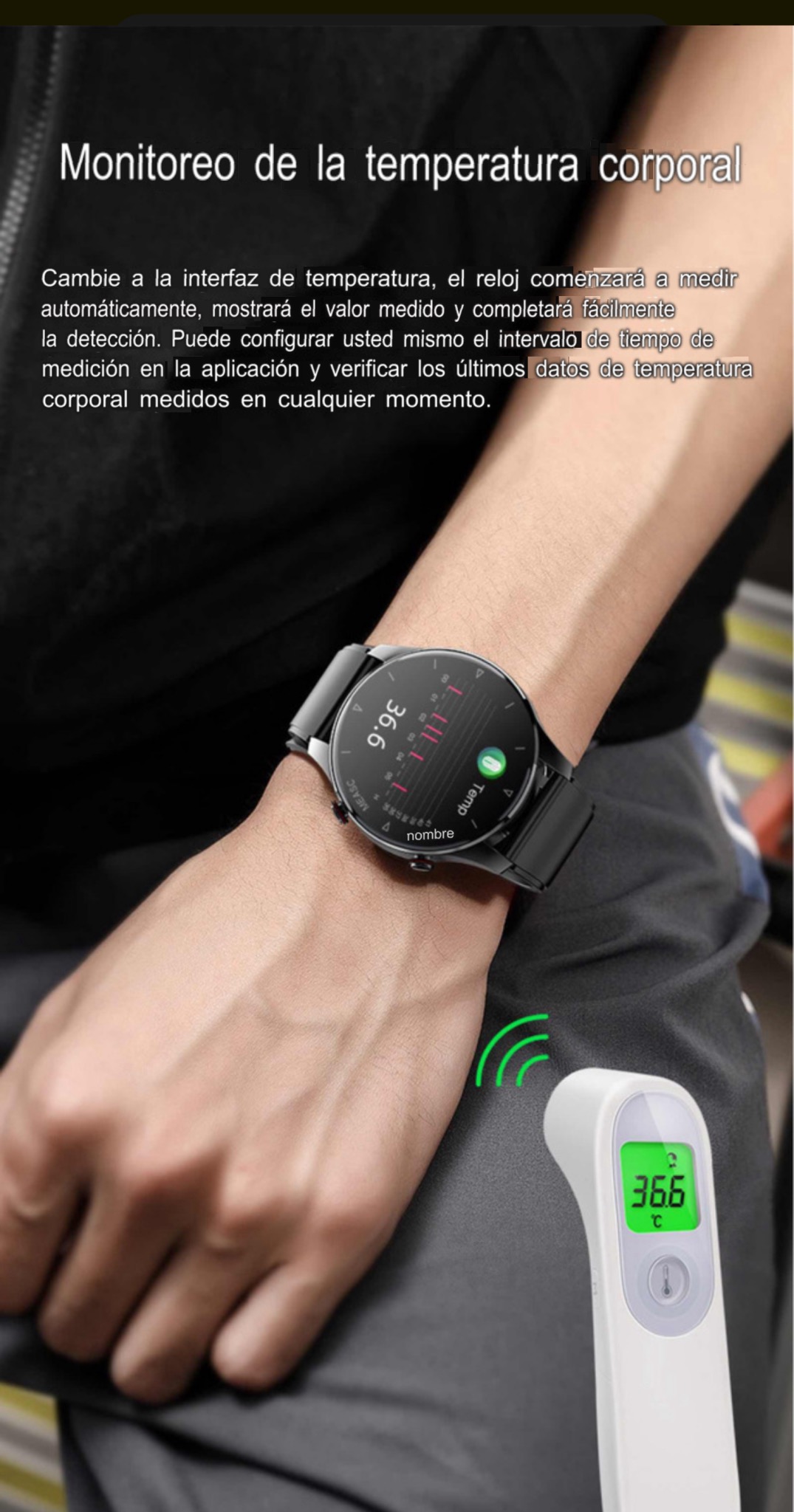 Smartwatch 2024 Presion Arterial Oximetro Monitoreo Remoto de adultos mayores