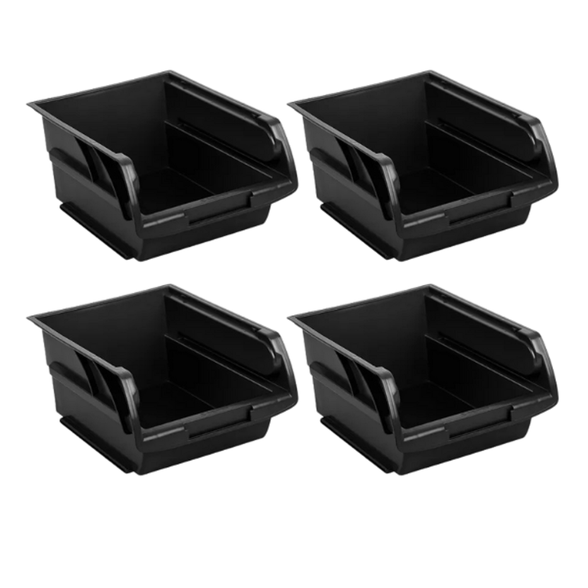 4 Gavetas Apilables De Plástico 34x21x15 Cm Truper Gav-4