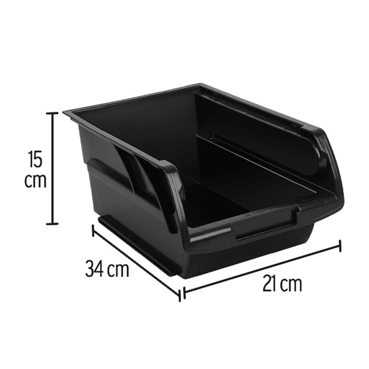 4 Gavetas Apilables De Plástico 34x21x15 Cm Truper Gav-4