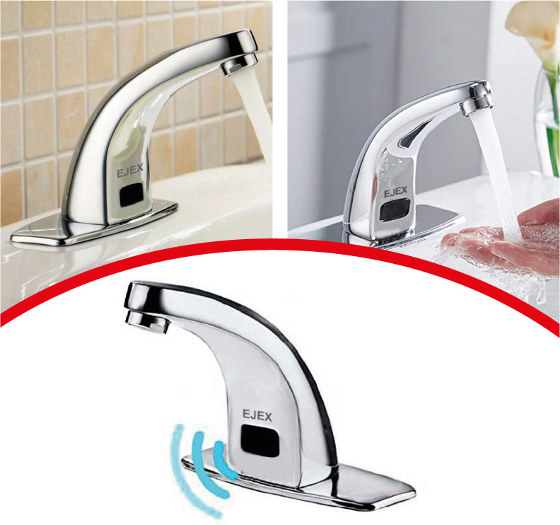 Llave Mezcladora Monomando Electrónica con Censor acabado Cromo 