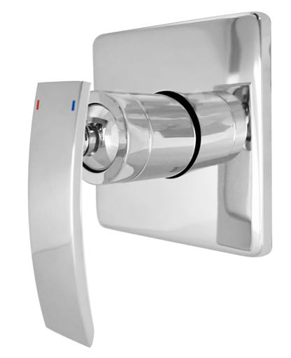 Llave Monomando para Regadera de Baño Cromo Brillante