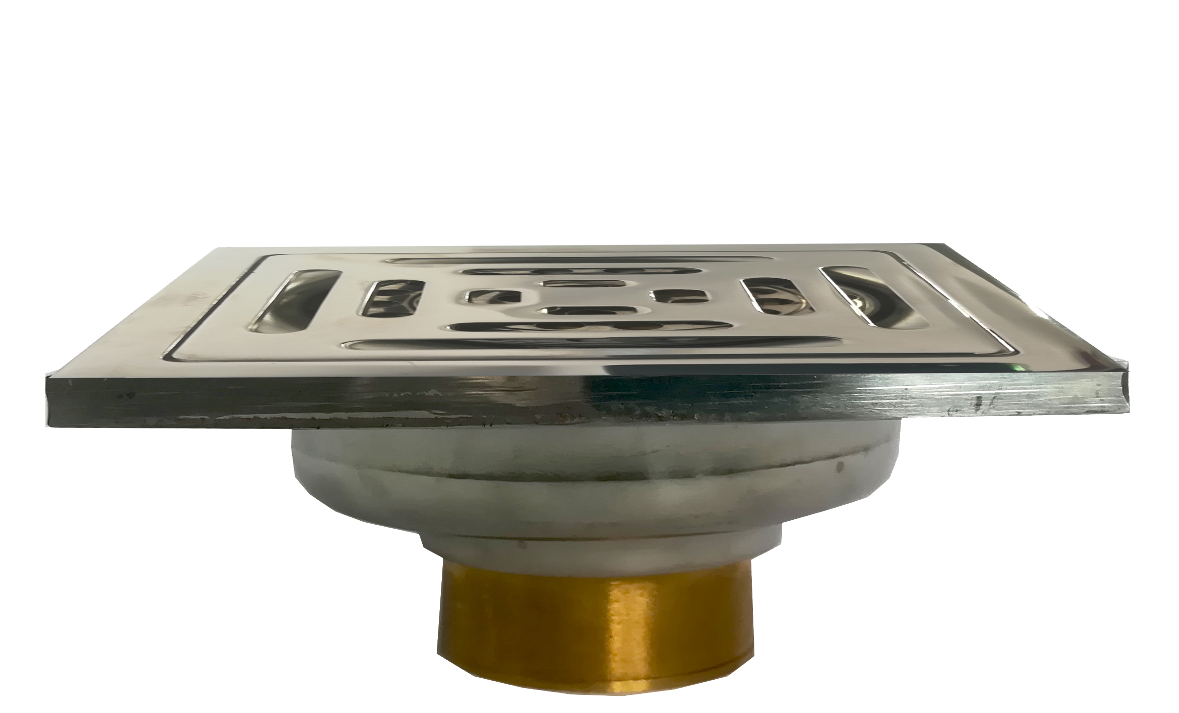 Coladera Para Baño o Regadera metal Acero Inoxidable 10x10cm