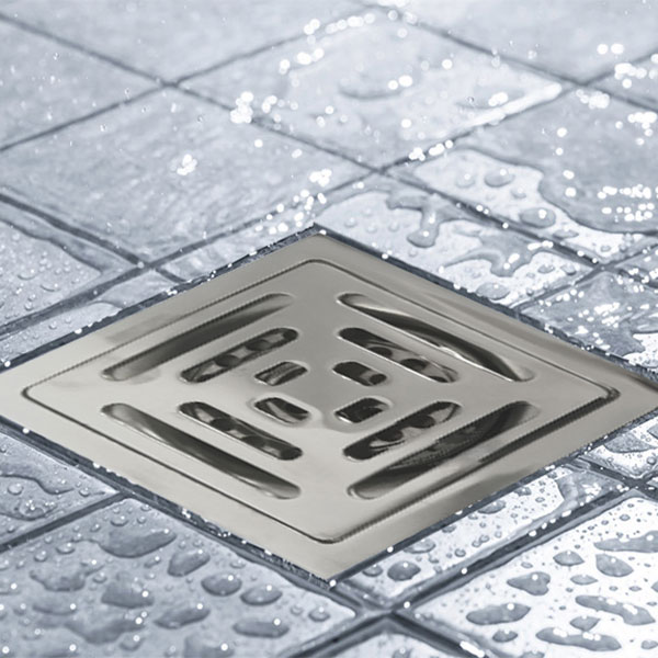 Coladera Para Baño o Regadera metal Acero Inoxidable 10x10cm