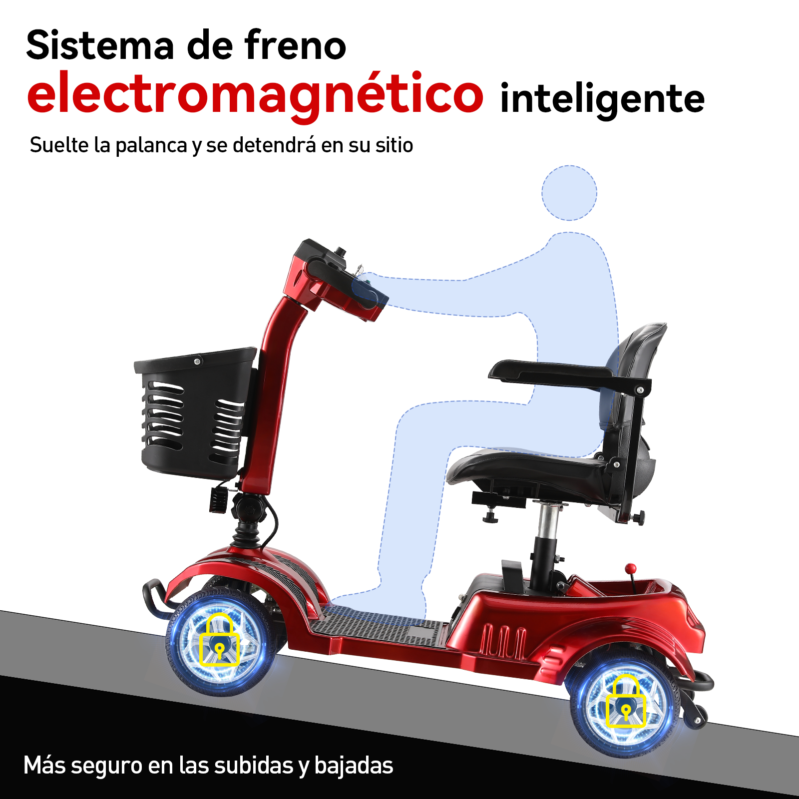 Scooter Eléctrico para Adultos Mayores Honey Whale MZ-023.