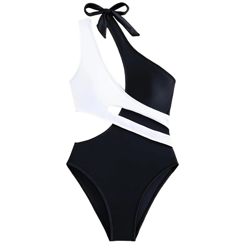 Traje de baño 1 piezas bi color talla M.