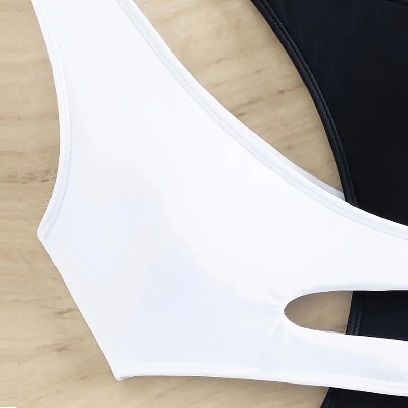 Traje de baño 1 piezas bi color talla M.