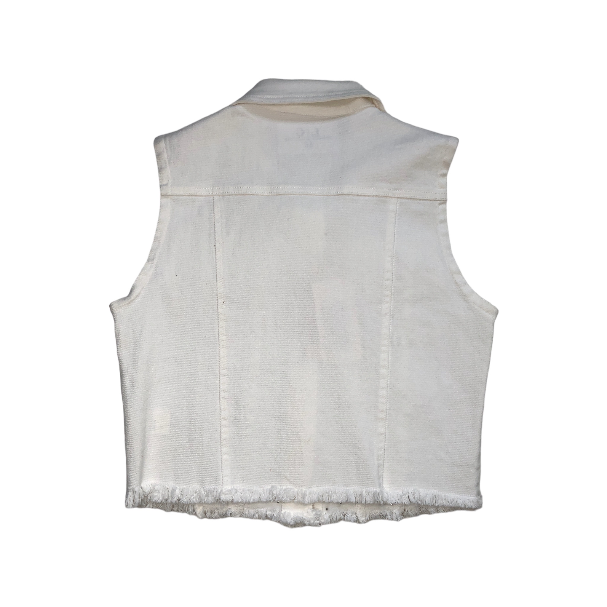 Chaleco Blanco Con Estoperoles LC DESIGNS COLLECTION
