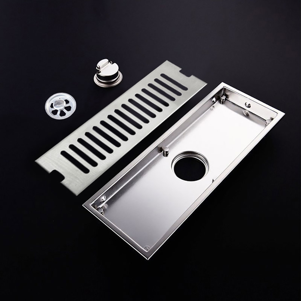 Coladera Para Baño o Regadera Acero Inoxidable 30x10cm con trampa
