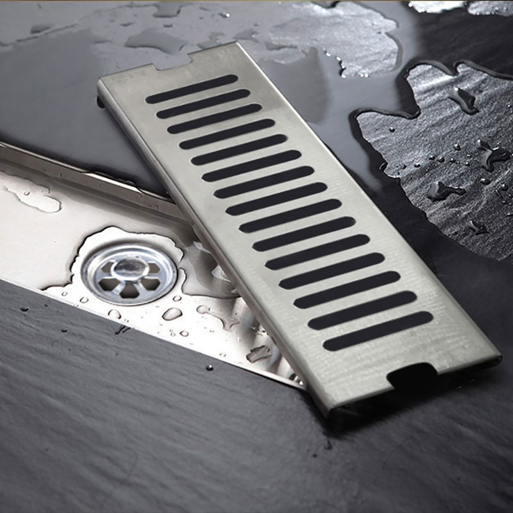 Coladera Para Baño o Regadera Acero Inoxidable 30x10cm con trampa