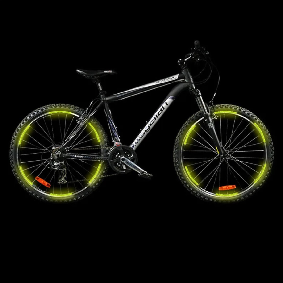 Pegatina roja cinta reflectante llanta rin coche tira advertencia seguridad rueda moto bici alerta