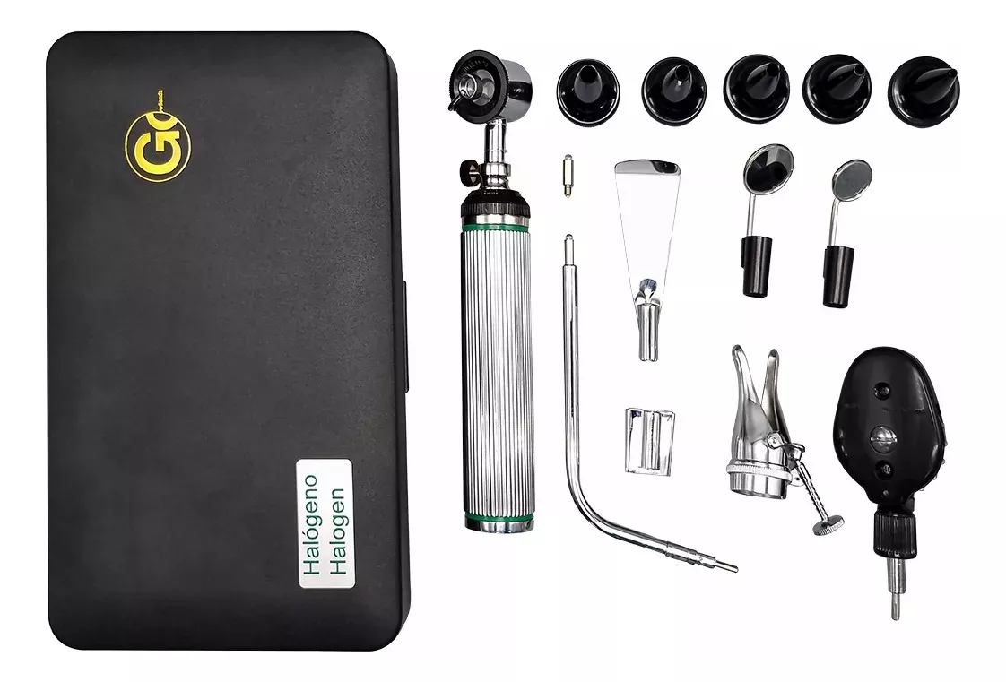 Gowllands - Estuche de diagnóstico médico ojos, nariz, oídos y garganta 9 pzs..