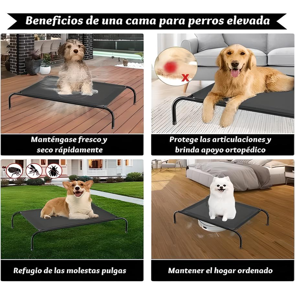 Cama Para Perro Grande Cama Elevada Para Perros Portátil L
