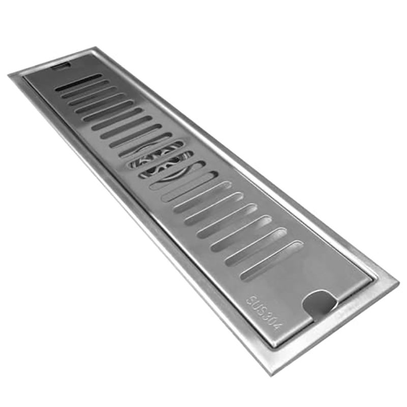 Coladera Para Baño o Regadera Acero Inoxidable 10x40cm con trampa