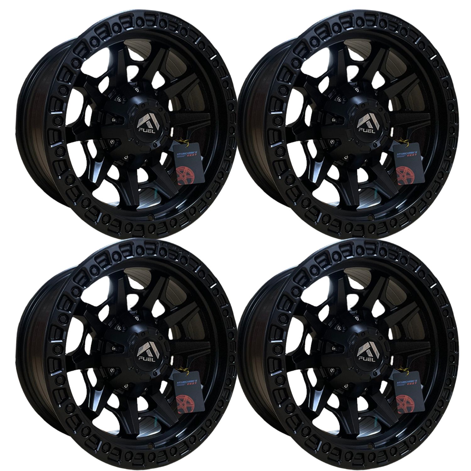 Rines Matt Black 16 5x139.7 Ram Pick up 1500, TRACKER, ECONOLINE