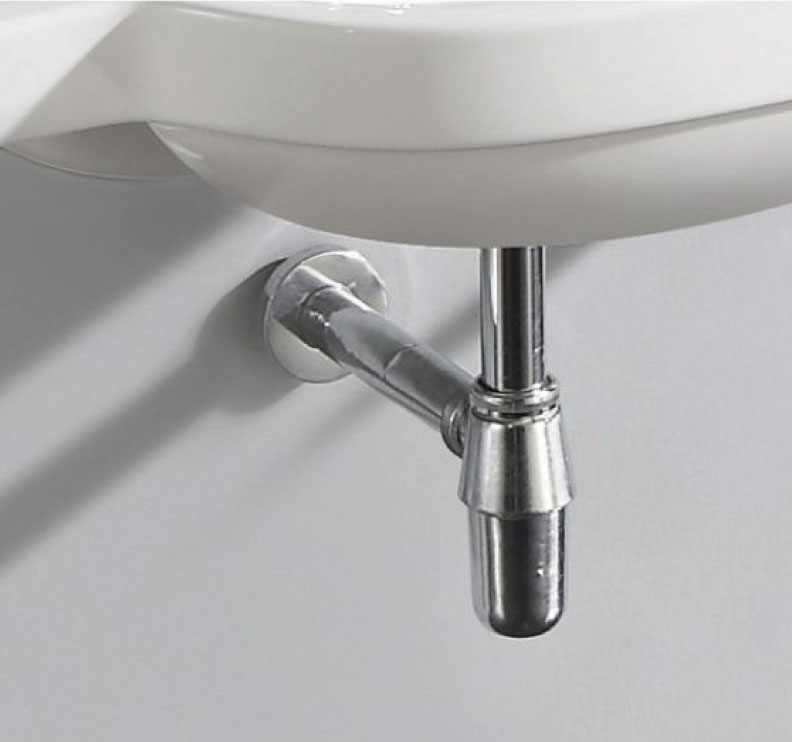 Contra de Push Y Cespol para Lavabo Metal acabado Cromo