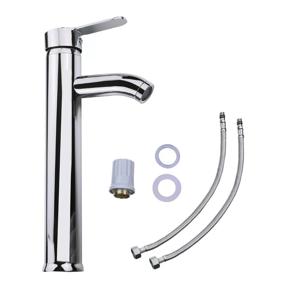 Llave Mezcladora Alta Monomando para Fregadero lavabo Baño Grifo lavamanos