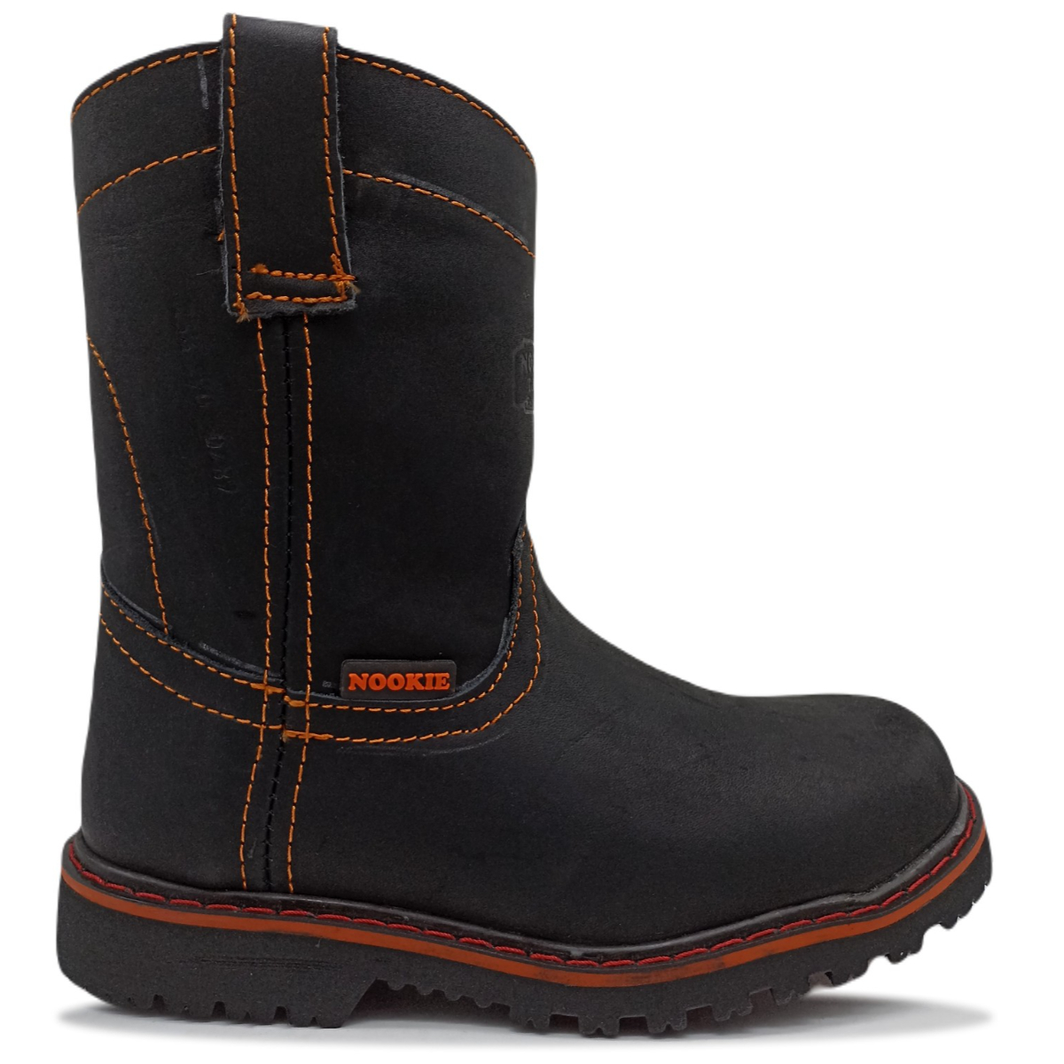 Bota Industrial de Piel con Casquillo de Acero Cosida para Soldar 390