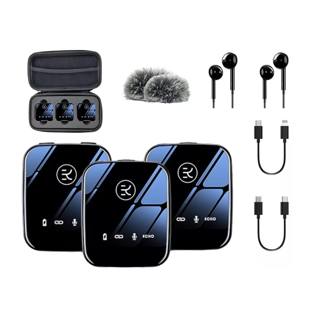 Micrófono Lavalier Solapa Inalámbrico Para Celular Pc Gamer