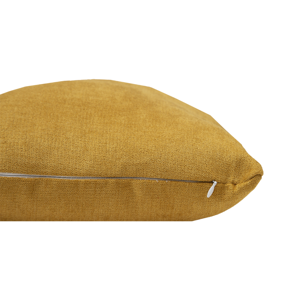 Set de 2 Cojines Cuadrados Chicos Dicasa Alfa Alessa Mostaza