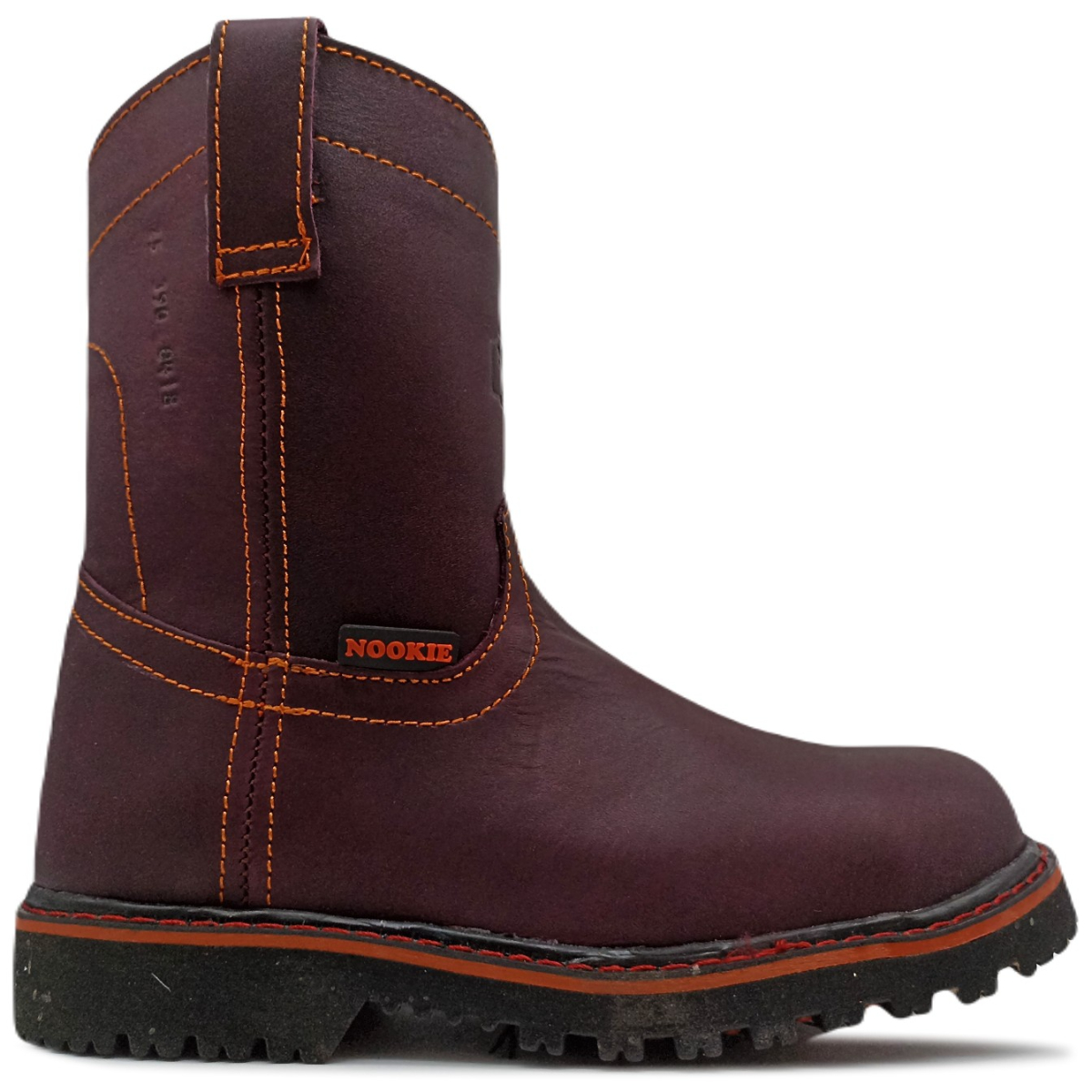 Bota Industrial de Piel con Casquillo de Acero Cosida para Soldar 390