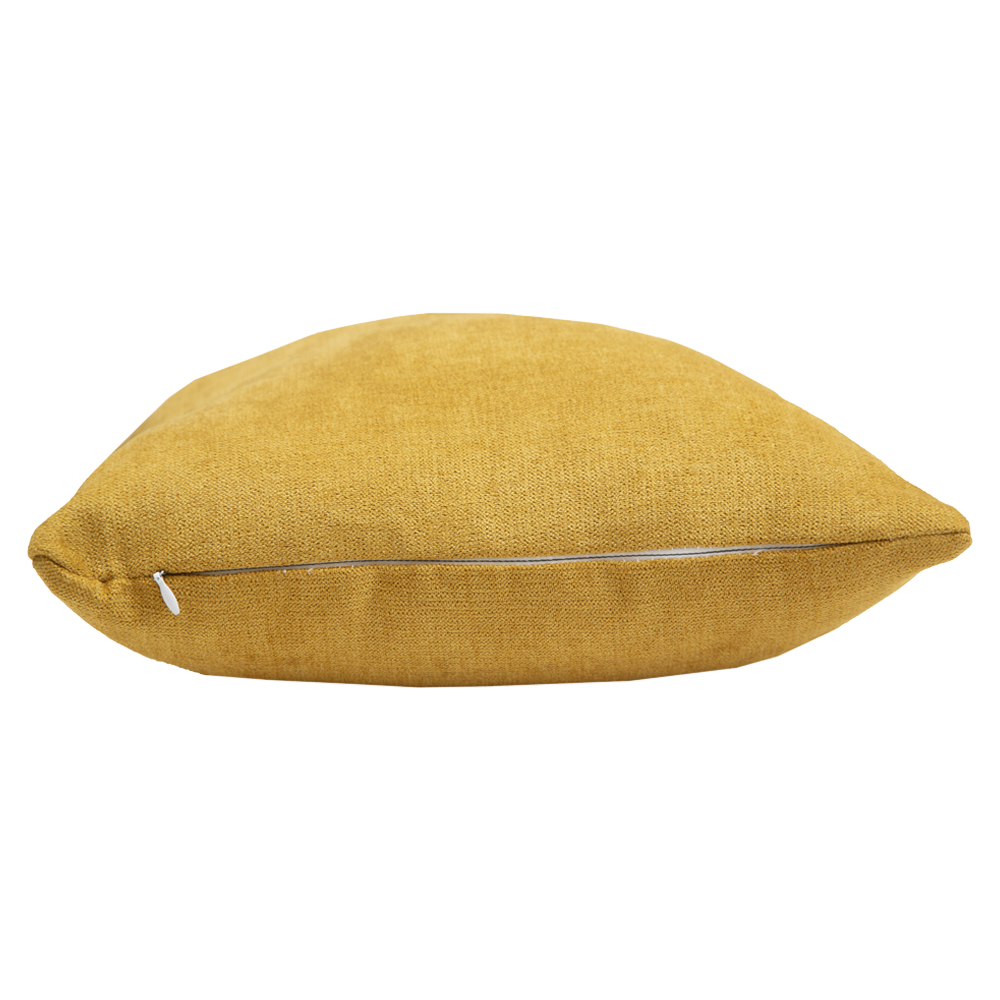 Set de 2 Cojines Cuadrados Chicos Dicasa Alfa Alessa Mostaza