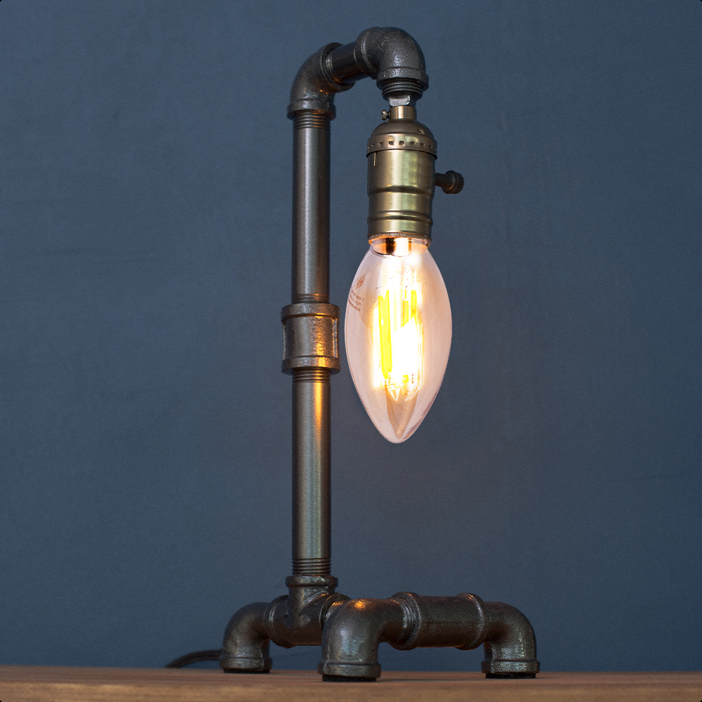 ICON Foco Vintage LED Tipo Vela 4W Atenuable Luz Cálida 2500K Base E12