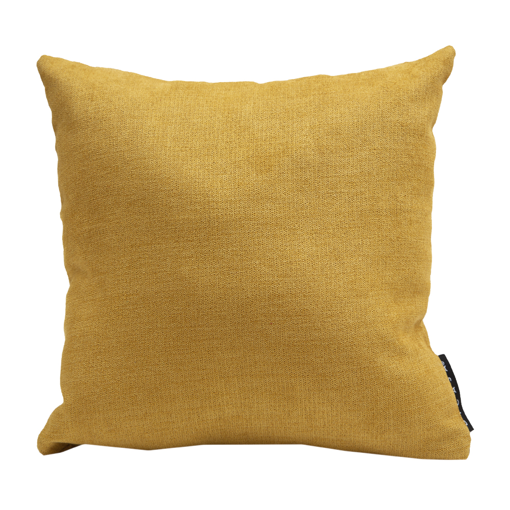 Set de 2 Cojines Cuadrados Chicos Dicasa Alfa Alessa Mostaza