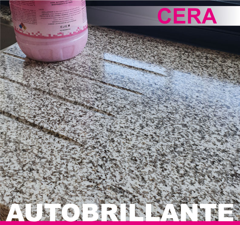 Cera Rosa pbp para brillar Pisos Mármol Vinil Laminado 5Lt