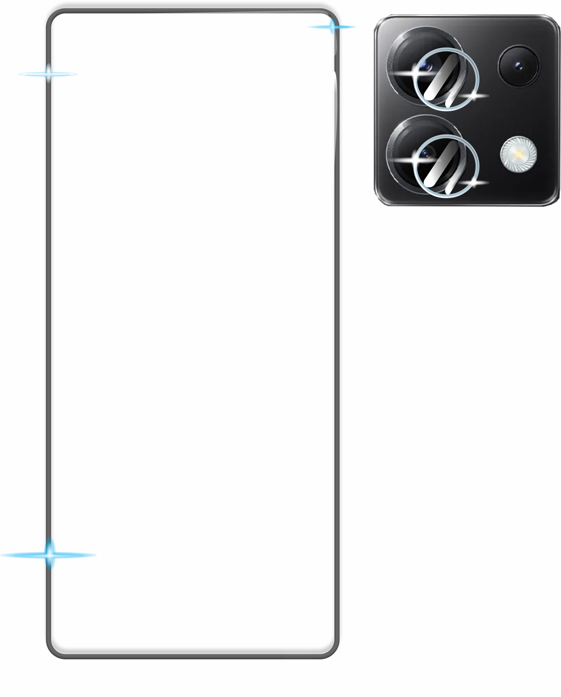 Pack Cristal Templado 9d Para Poco X6 Pro / Poco X6 5g + Micas Camaras