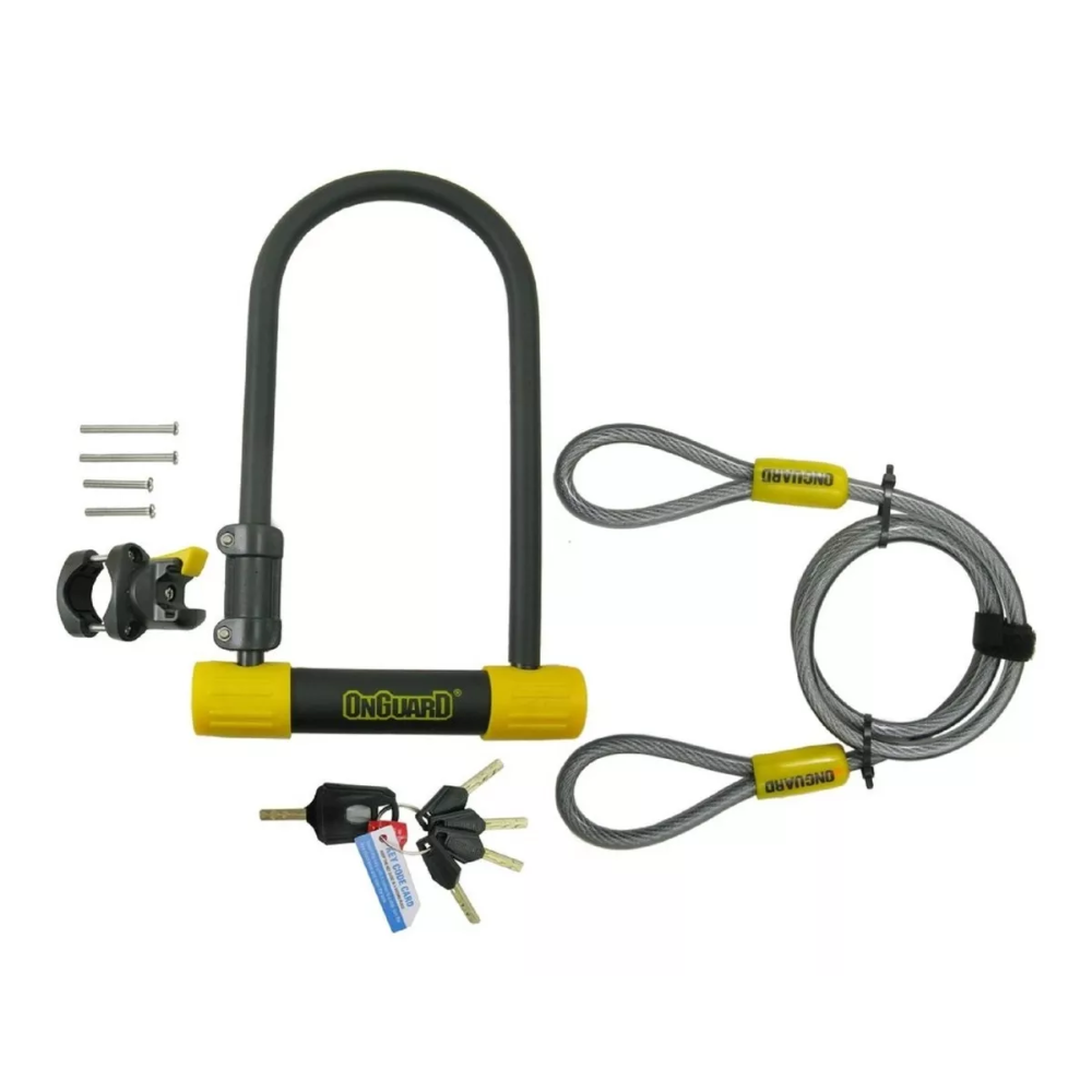 Candado De Herradura Onguard Para Bicicleta Bulldog Mod. 8012