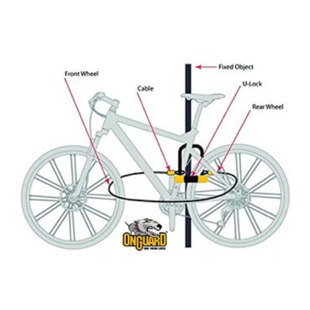 Candado De Herradura Onguard Para Bicicleta Bulldog Mod. 8012