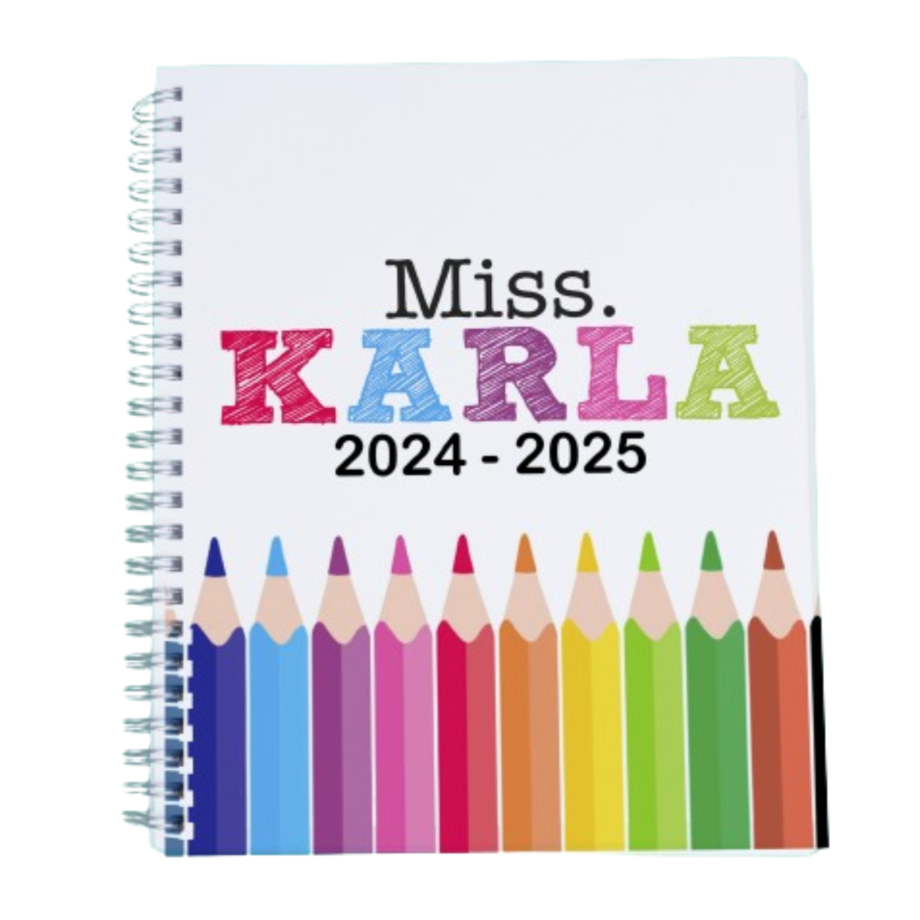 Agenda Docente 24 - 25 Pasta dura colorida Mod Rainbow Escolar 04