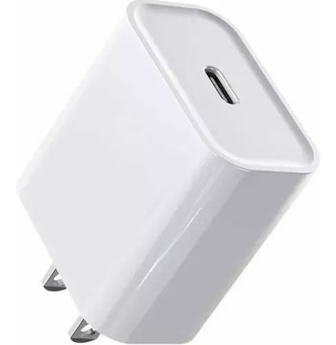 Cubo Turbo Cargador Salida Tipo C Compatible Con iPhone iPad.
