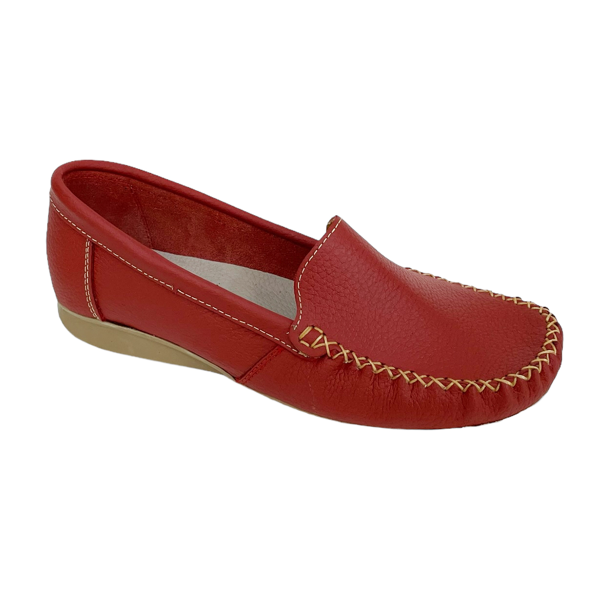Zapatos Mocasines Mujer Casuales Piel Hannia Ligeros