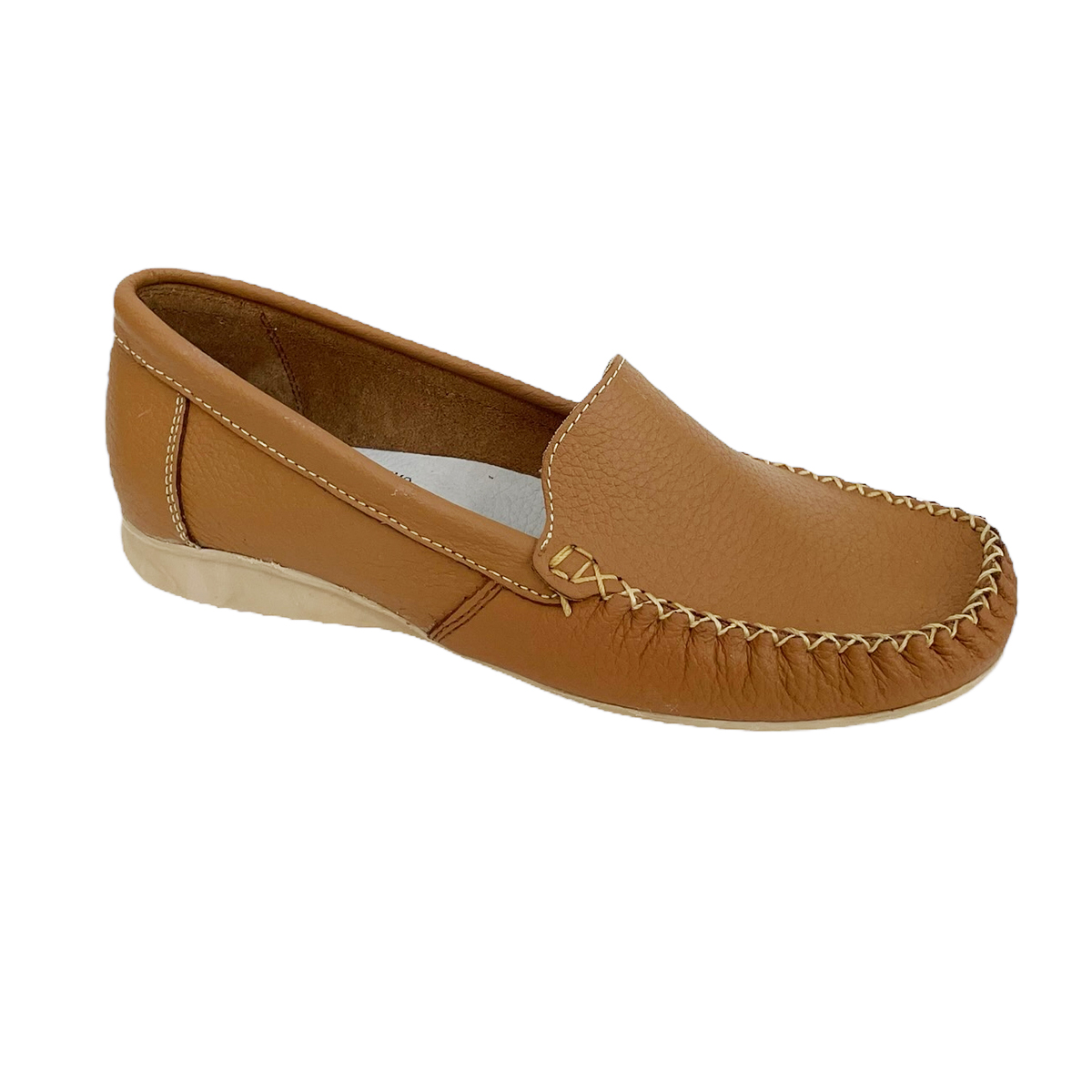 Zapatos Mocasines Mujer Casuales Piel Hannia Ligeros