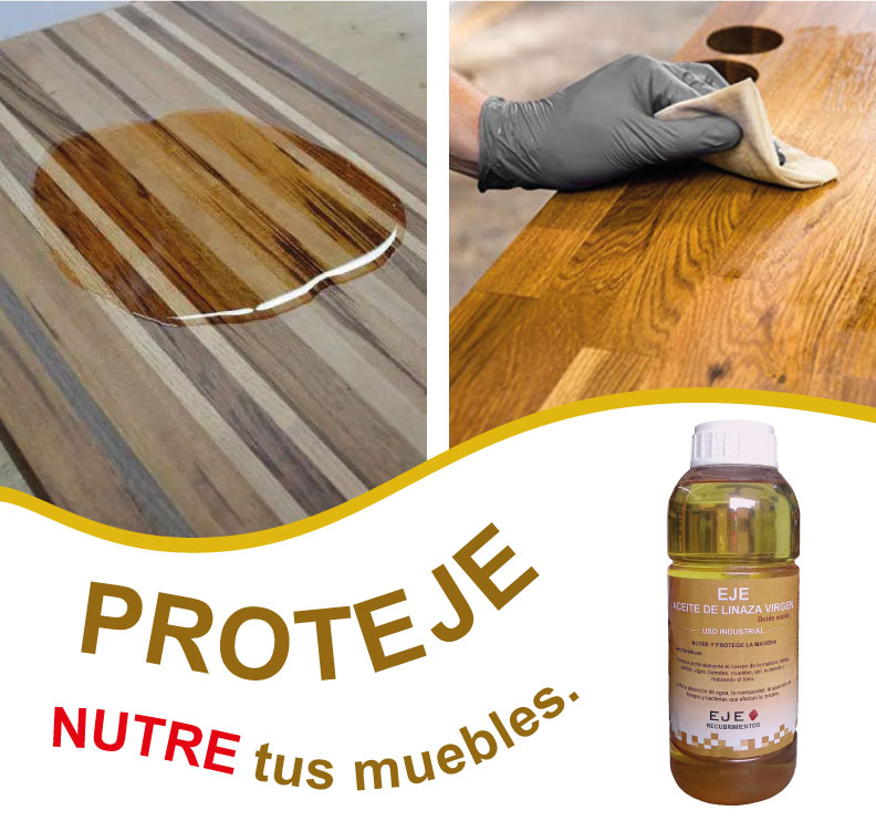 Aceite de Linaza Para Madera / Protege Nutre Maderas 1Lt