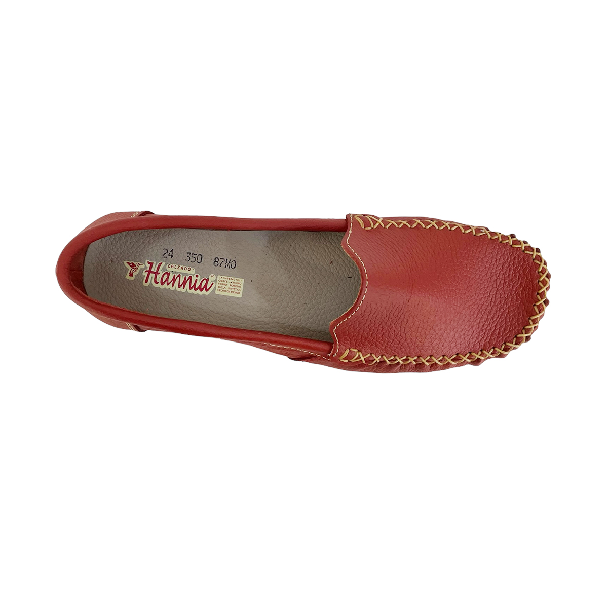 Zapatos Mocasines Mujer Casuales Piel Hannia Ligeros