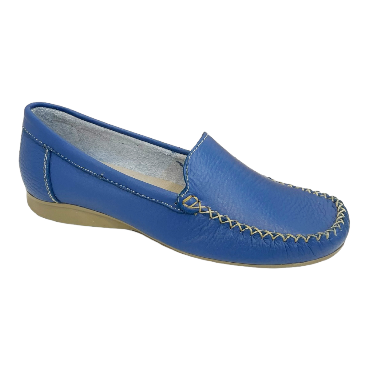 Zapatos Mocasines Mujer Casuales Piel Hannia Ligeros