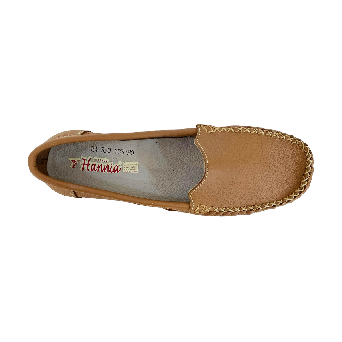 Zapatos Mocasines Mujer Casuales Piel Hannia Ligeros